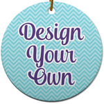 Design Your Own Round Ceramic Ornament