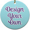 Design Your Own Ceramic Flat Ornament - Circle (Front)