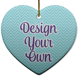 Design Your Own Heart Ceramic Ornament