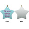 Design Your Own Ceramic Flat Ornament - Star Front & Back (APPROVAL)