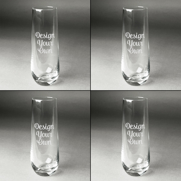Design Your Own Champagne Flute - Set of 4 - Approval