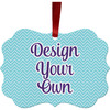 Metal Frame Ornament - Double-Sided
