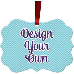 Design Your Own Metal Frame Ornament - Double Sided