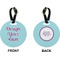 Design Your Own Circle Luggage Tag (Front + Back)