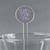 7" Round Plastic Stir Sticks - Clear