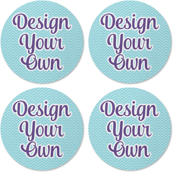 Design Your Own Coaster Round Rubber Back - Apvl