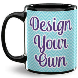 Design Your Own 11 oz Coffee Mug - Black