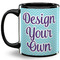 Design Your Own Coffee Mug - 11 oz - Full- Black