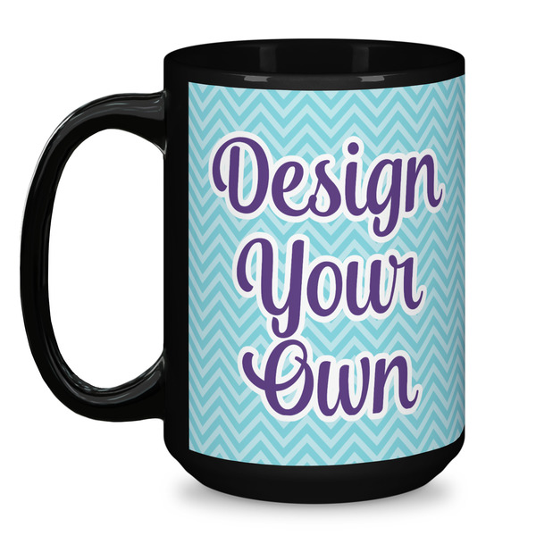 Design Your Own Coffee Mug - 15 oz - Black