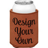 Leatherette Can Sleeve - Double-Sided