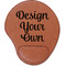 Design Your Own Cognac Leatherette Mouse Pads with Wrist Support - Flat