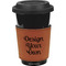 Design Your Own Cognac Leatherette Mug Sleeve - Front