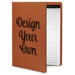 Design Your Own Leatherette Portfolio with Notepad - Small - Single-Sided