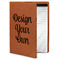 Design Your Own Cognac Leatherette Portfolios with Notepad - Small - Main