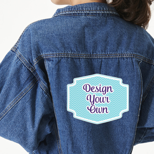 Design Your Own Twill Iron On Patch - Custom Shape - 2XL - Set of 4