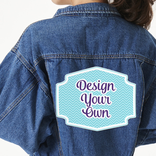 Design Your Own Twill Iron On Patch - Custom Shape - 3XL - Set of 4