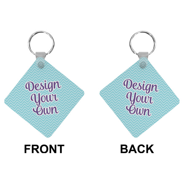 Design Your Own Diamond Keychain (Front + Back)