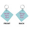 Design Your Own Diamond Keychain (Front + Back)