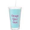 Double Wall Tumbler with Straw