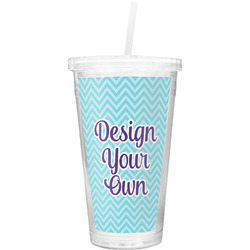 Design Your Own Double Wall Tumbler with Straw
