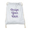Design Your Own Drawstring Backpacks - Sweatshirt Fleece - Double Sided - FRONT