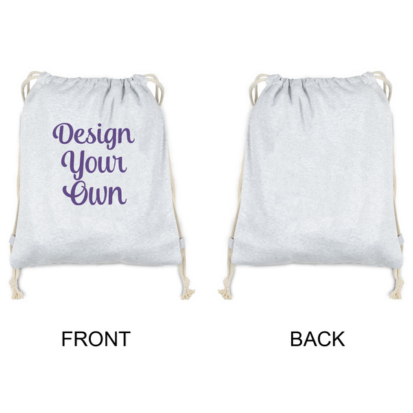 Design Your Own Drawstring Backpacks - Sweatshirt Fleece - Single Sided - APPROVAL
