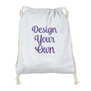 Drawstring Backpack - Sweatshirt Fleece - Single-Sided