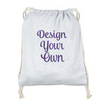 Design Your Own Drawstring Backpack - Sweatshirt Fleece - Single-Sided