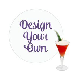 Design Your Own Printed Drink Topper - 2.5"