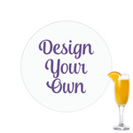 Design Your Own Printed Drink Topper - 2.15"