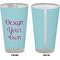Design Your Own Pint Glass - Full Color - Front & Back Views