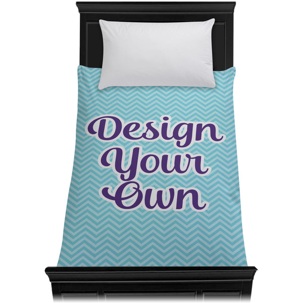 Design Your Own Duvet Cover - Twin - On Bed - No Prop