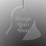 Design Your Own Engraved Glass Ornament - Bell