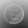 Engraved Glass Ornament - Round