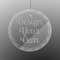 Design Your Own Engraved Glass Ornament - Round