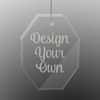 Engraved Glass Ornament - Octagon