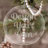 Engraved Glass Ornament