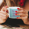 Design Your Own Espresso Cup - 6oz (Double Shot) LIFESTYLE (Woman hands cropped)