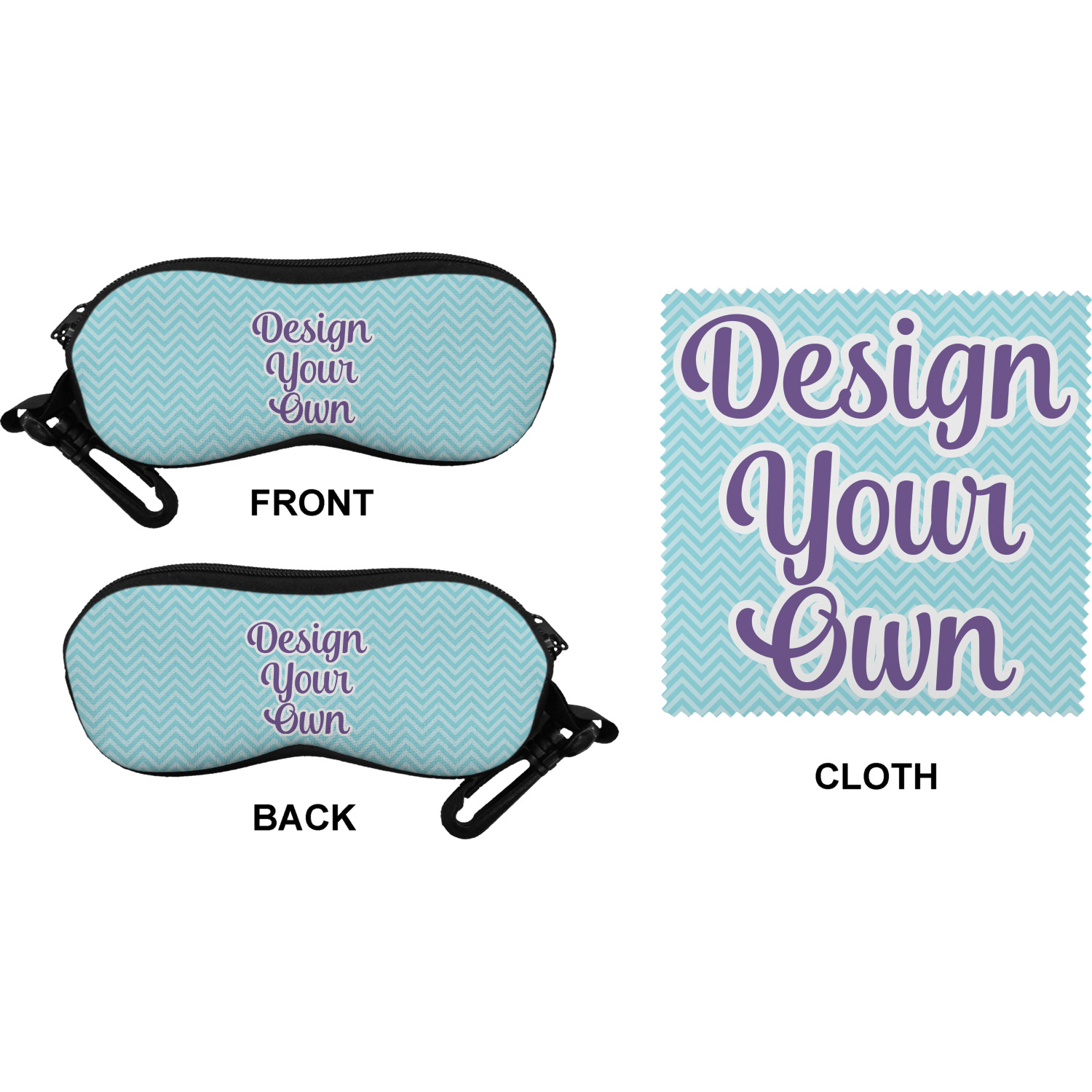 Design Your Own Personalized Eyeglass Case & Cloth YouCustomizeIt