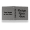 Design Your Own Leather Binder - 1" - Grey - Back Spine Front View