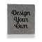 Design Your Own Leather Binder - 1" - Grey - Front View