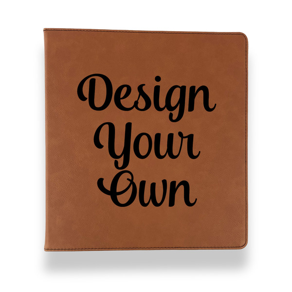 Design Your Own Leather Binder - 1" - Rawhide - Front View