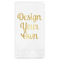 Design Your Own Foil Stamped Guest Napkins - Front View