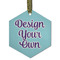 Design Your Own Frosted Glass Ornament - Hexagon