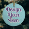 Design Your Own Frosted Glass Ornament - Round (Lifestyle)