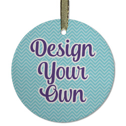 Design Your Own Flat Glass Ornament - Round