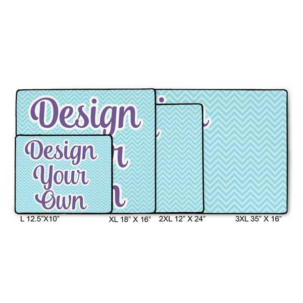 Design Your Own Gaming Mats - SIZE CHART