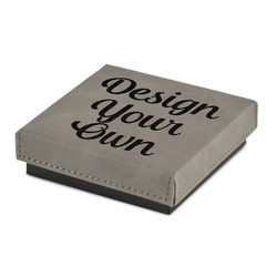 Design Your Own Jewelry Gift Box - Engraved Leather Lid