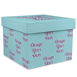 Design Your Own Gift Box with Lid - Canvas Wrapped - XX-Large