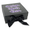 Design Your Own Gift Boxes with Magnetic Lid - Black - Front (angle)
